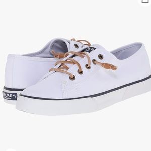 White womens sperry sneakers
